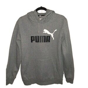 Puma Gray Pullover Hoodie Mens Size M